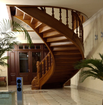 There are plenty of ways that a customized staircase can become a focal point in your home. Source: Houzz