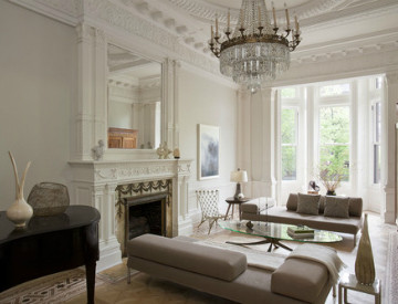 Instead of using one wide moulding, you could use a narrow moulding and compliment it with a narrow trim. Source: Houzz