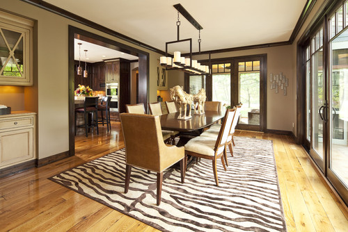 Contemporary Dining Room by Wayzata General Contractors Hendel Homes.