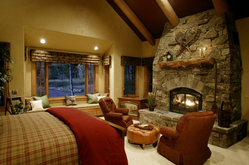 Rustic Bedroom by Kerrville Architects & Building Designers Paddle Creek Design via Houzz