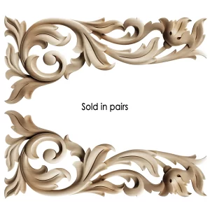 beautiful decorative applique for furniture and wall in leaves style