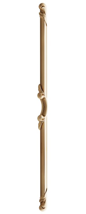 long trim applique with scroll and leaves motif for furniture style