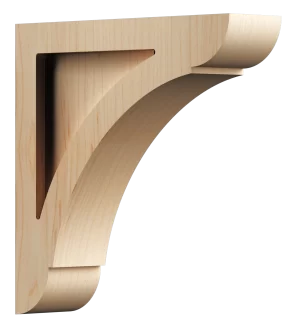 eometric corbel bracket in a matte finish