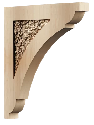Shelf bracket corbel in painted wood finish