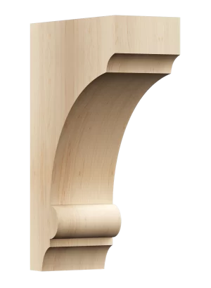 Ornamental corbel for traditional or modern interiors