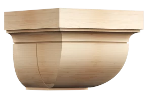 Bold architectural corbel designed for structural reinforcement