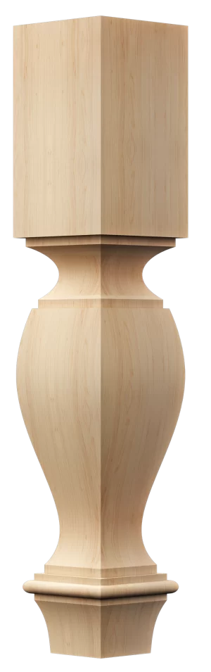 X-frame solid wood legs for rustic industrial table design