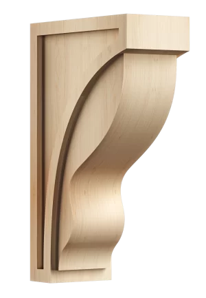 Sleek corbel design ideal for modern kitchens and open shelving