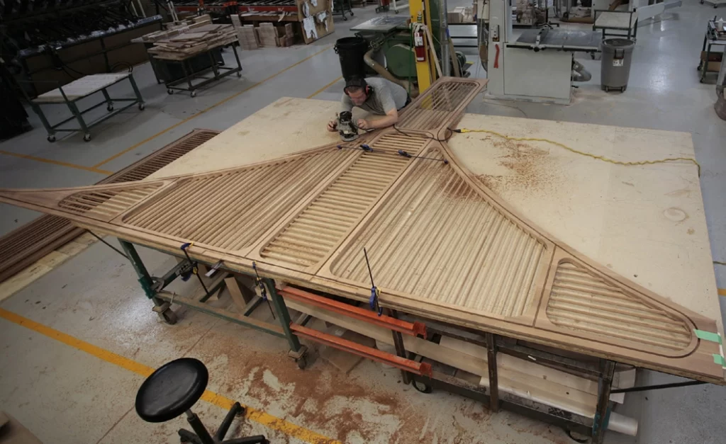 custom wood screen fabrication hardwood workshop